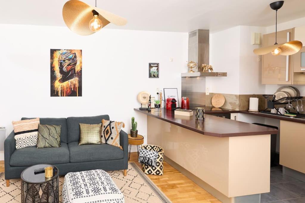 Appartement Wakandais-Proche Disney, Parking & Wifi Montévrain Exteriér fotografie