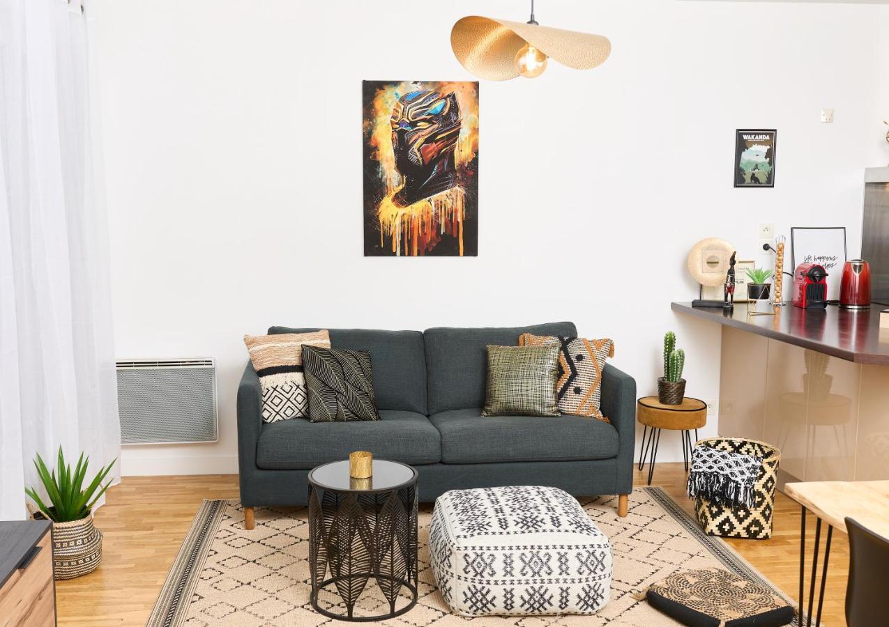 Appartement Wakandais-Proche Disney, Parking & Wifi Montévrain Exteriér fotografie